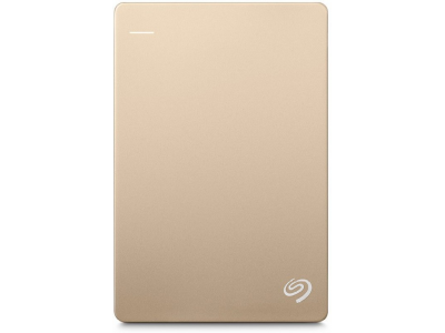 Seagate Backup Plus Slim 1 TB Wired External Hard Disk Drive(Gold)
