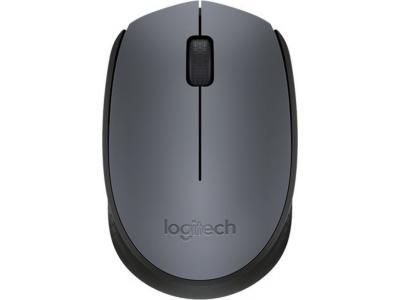 Logitech M-171-GREY/BLACK Wireless Optical Mouse(USB, Grey, Black)
