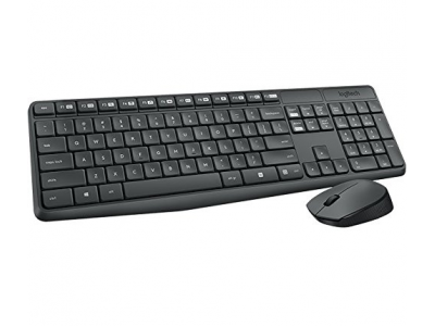 Logitech MK235 Wireless Keyboard and Mouse Combo Grey