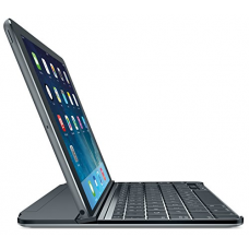 Logitech Ultrathin Magnetic Clip-On Keyboard Cover for iPad Air, Space Gray