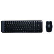 Logitech MK220 Wireless Keyboard and Mouse Combo (Black)