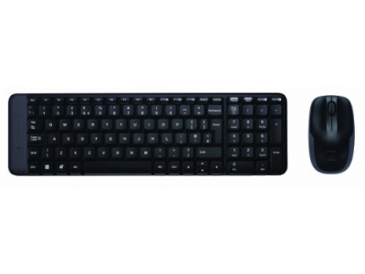 Logitech MK220 Wireless Keyboard and Mouse Combo (Black)