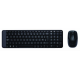 Logitech MK220 Wireless Keyboard and Mouse Combo (Black)