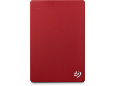 Seagate Plus Slim 2 TB Wired External Hard Disk Drive(Red, Mobile Backup Enabled)