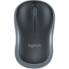 Logitech M185 Wireless Optical Mouse(USB, Grey)