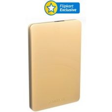 Toshiba Canvio Alumy 2 TB Wired External Hard Disk Drive(Gold)