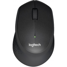Logitech M330 Silent Plus Wireless Optical Mouse(USB, Black)