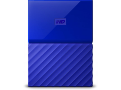WD My Passport 2 TB Wired External Hard Disk Drive(Blue)