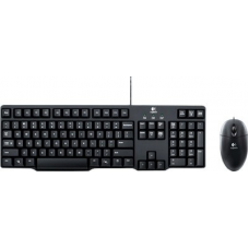 Logitech MK100 PS/2 Keyboard and USB Mouse Combo(Black)