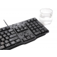 Logitech MK100 Wired Keyboard with Wired Optical Mouse Combo
