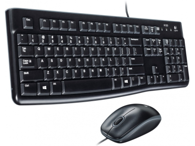 Logitech MK120 USB 2.0 Keyboard and Mouse Combo(Black)