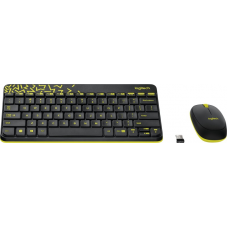 Logitech MK240 Wireless Keyboard and Mouse Combo(Black&Chartreuse Yellow)