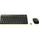 Logitech MK240 Wireless Keyboard and Mouse Combo(Black&Chartreuse Yellow)