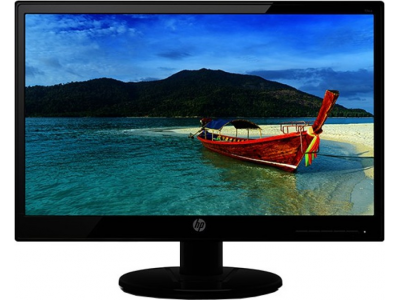 HP 18.5 inch HD LED Backlit - 19KA  Monitor(Black)