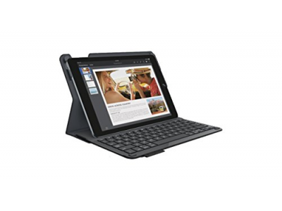 Logitech iPad Air 2 Integrated Bluetooth Keyboard Folio with iOS Shortcuts,Black