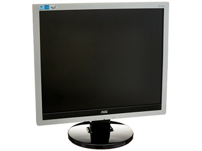 AOC E719SD Professional 17'' LED-Backlit LCD Monitor, Black/Silver