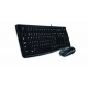Logitech MK120 Wired Keyboard and Mouse Combo (Black)