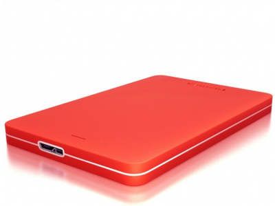 Toshiba Canvio Alumy 1 TB Wired External Hard Disk Drive(Red)