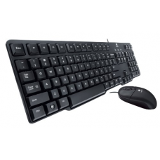 Logitech MK100 Wired Keyboard with Wired Optical Mouse Combo