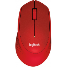 Logitech m331 silent plus Wireless Optical Mouse(USB, Red)