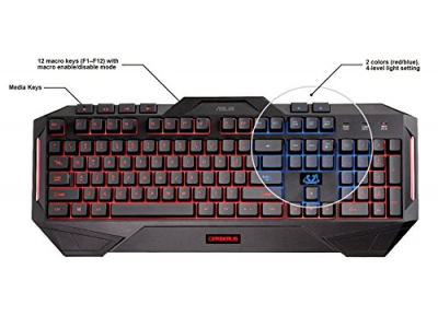 Asus Cerberus 30500 Gaming Keyboard (Black/Red)