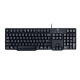 Logitech MK100 Wired Keyboard with Wired Optical Mouse Combo