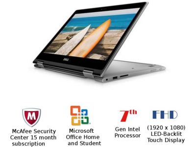Dell Inspiron 5000 Core i7 7th Gen - (8 GB/1 TB HDD/Windows 10 Home) 5378 2 in 1 Laptop(13.3 inch, EraGray, 1.62 kg)