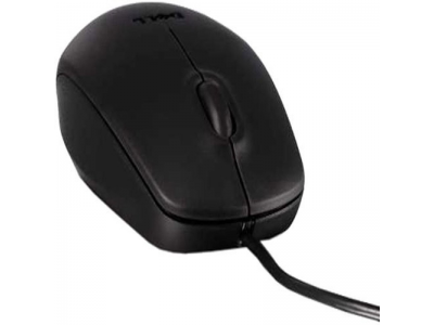 Dell MS111 3-Button Wired Wired Optical Mouse(USB, Black)